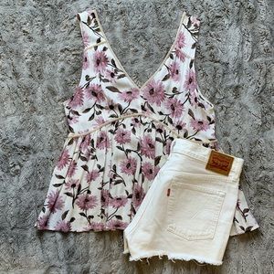 American Eagle Floral Tank